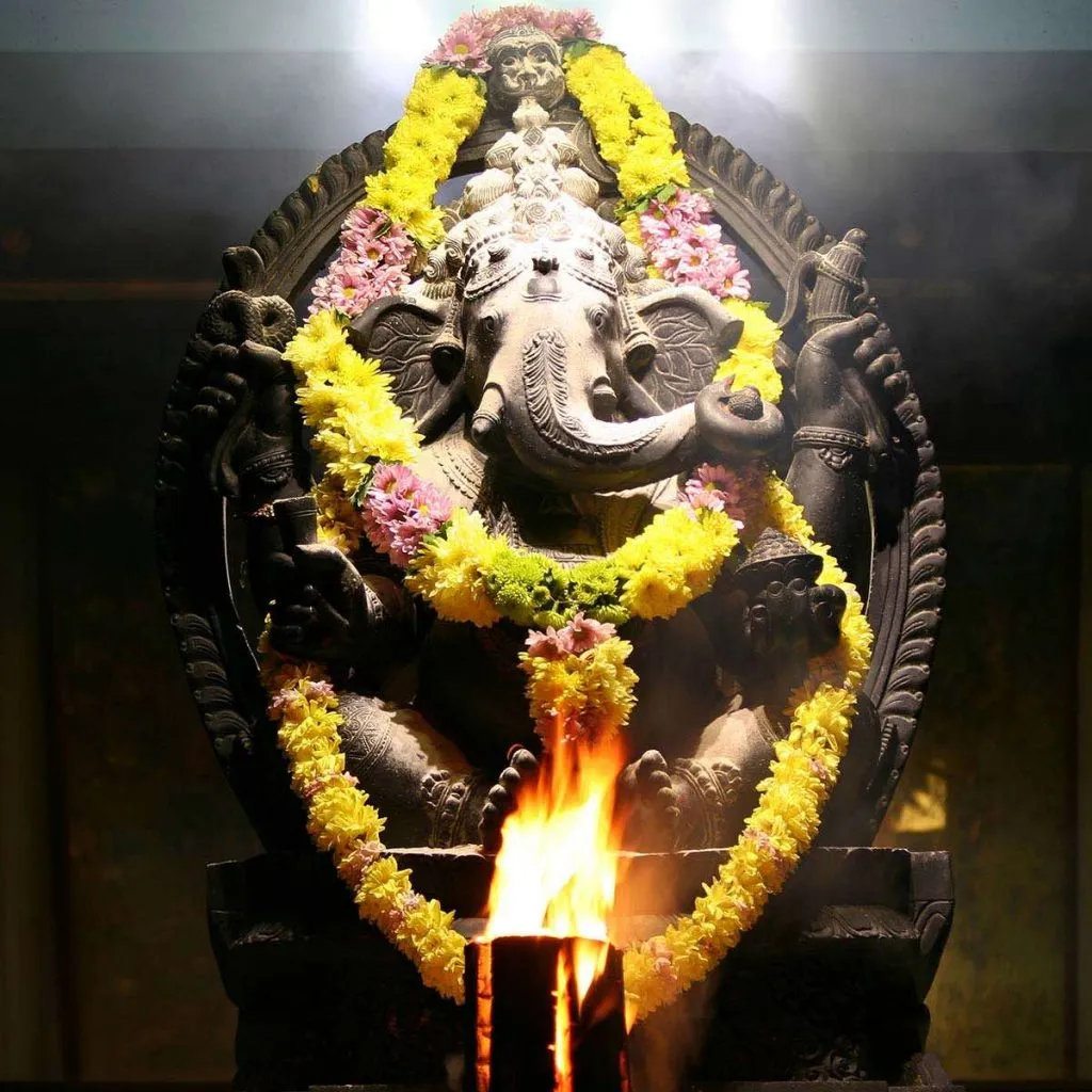 A murthi of Lord Ganesh at Skanda Vale