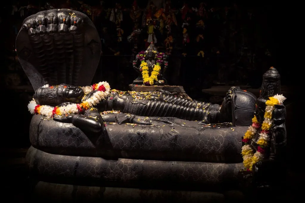 Sri Ranganatha or Lord Vishnu at night