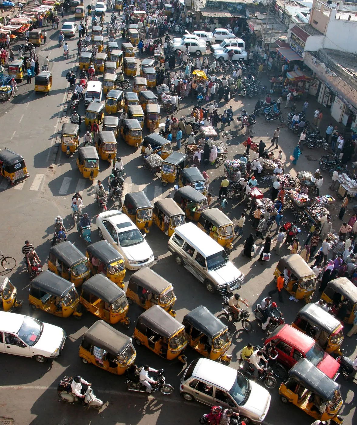 Traffic jam in Chennai India