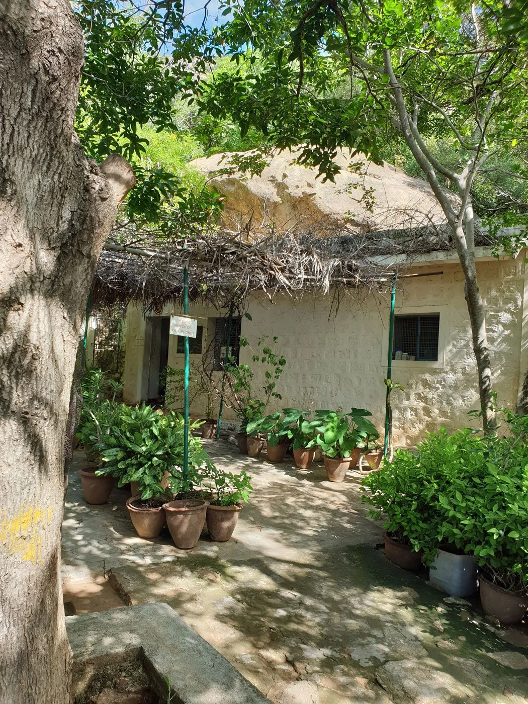 The entrance to Virupaksha Cave in Tiruvannamalai