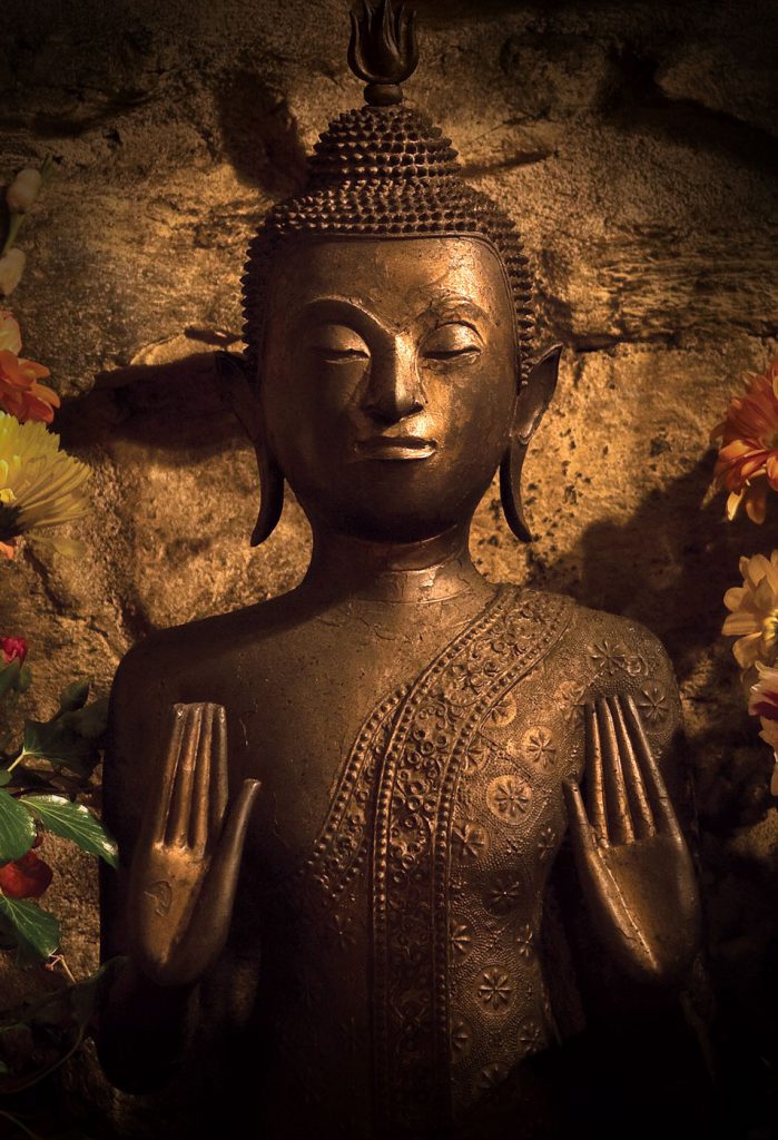 A sacred icon of the Buddha at Skanda Vale